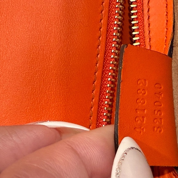Orange Gucci Sylvie medium Leather Shoulder Bag - Picture 4 of 8